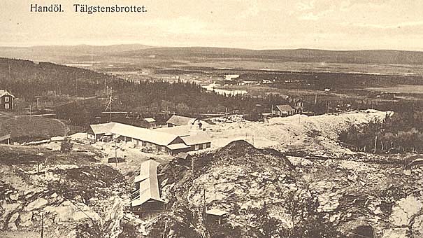 Handöls täljstensfabrik på 1920-talet